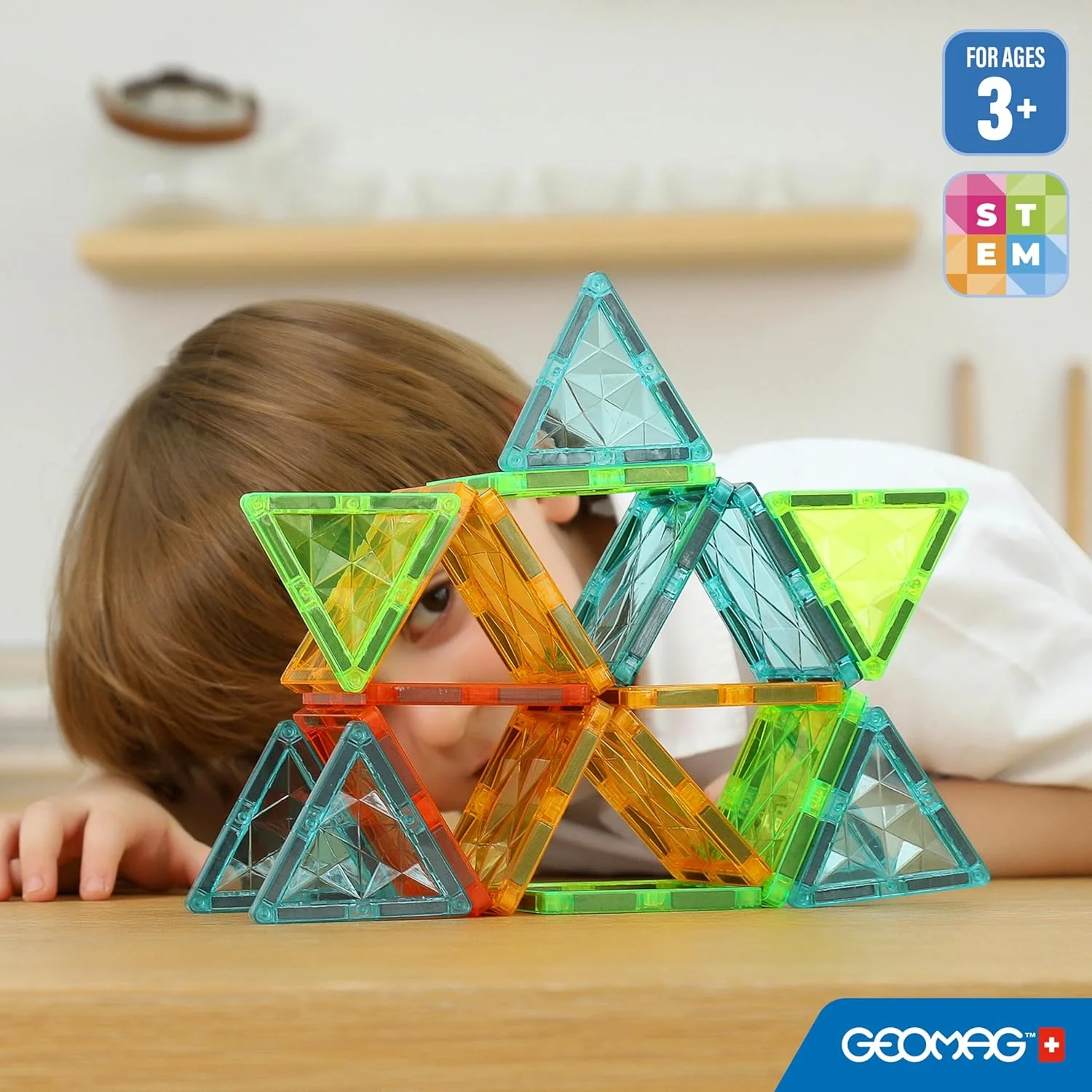 Geomag Magnetic Tiles Gems 60 Pieces - Image 2