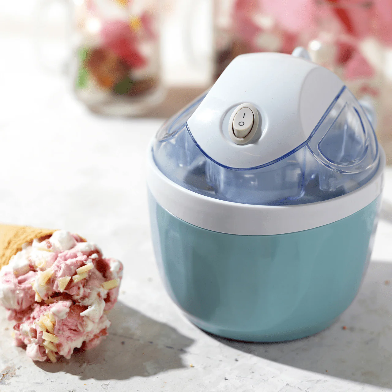 Giles & Posner Blue Sorbet Pastel Electric Ice Cream Maker - Image 3