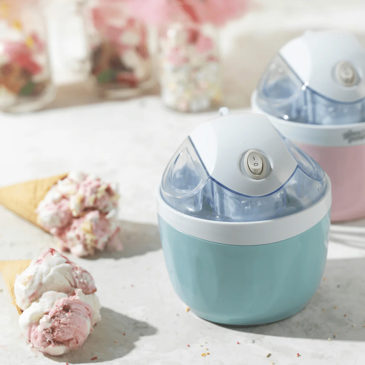 Giles & Posner Blue Sorbet Pastel Electric Ice Cream Maker - Image 5