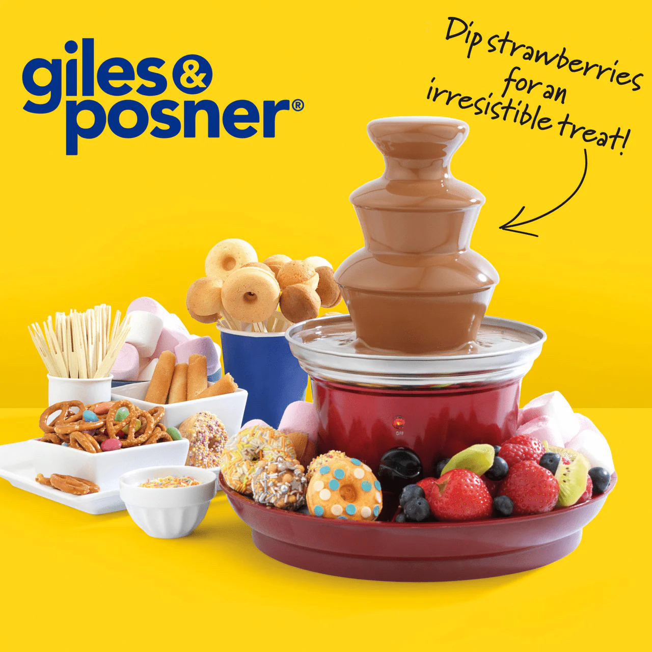 Giles & Posner Chocolate Fountain with Fruit Tray - Image 7