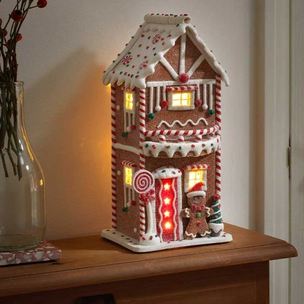 Gingerbread CandyHome 29cm Battery Operated