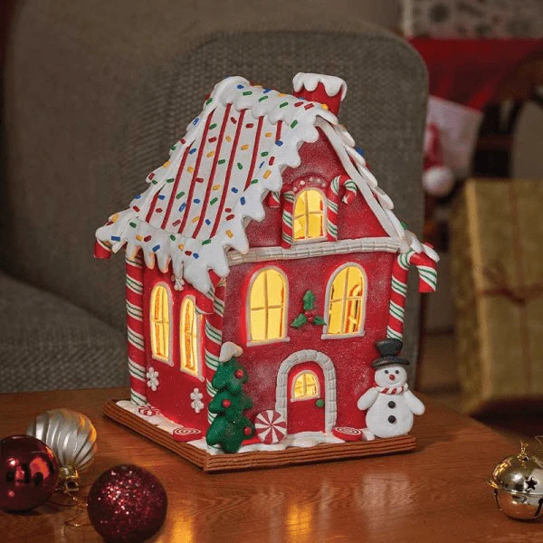 Gingerbread Frosty CandyCabin 20cm