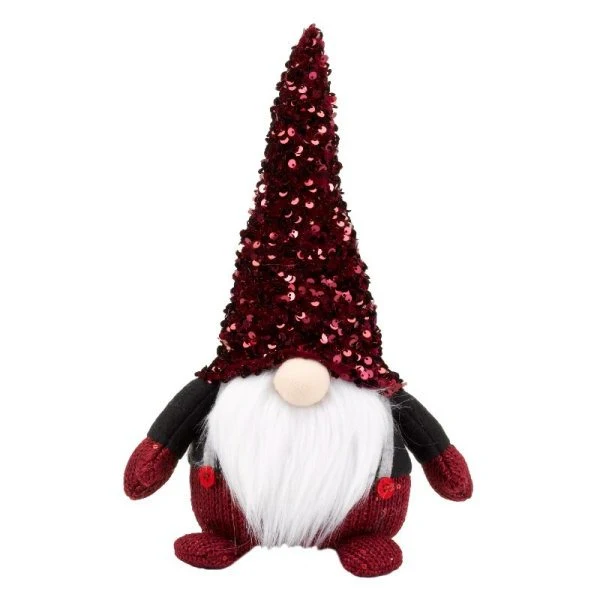GlamJonk – Burgundy Christmas Gonk (30cm) - Image 2
