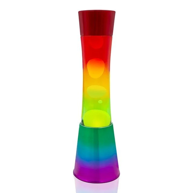 Global Gizmos 16" Lava Lamp Tower - Rainbow Colours