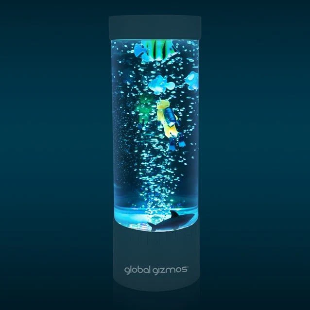 Global Gizmos 32cm Scuba Diver Bubble Lamp - Metallic Blue - Image 4