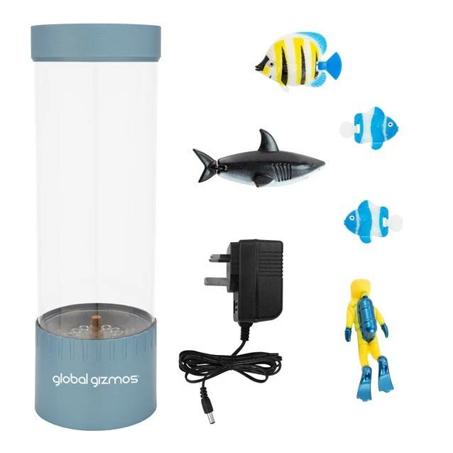 Global Gizmos 32cm Scuba Diver Bubble Lamp - Metallic Blue - Image 6