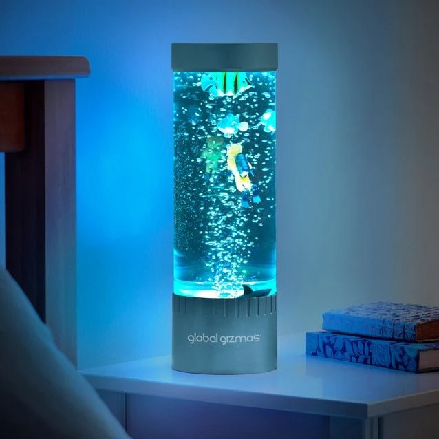 Global Gizmos 32cm Scuba Diver Bubble Lamp - Metallic Blue - Image 7