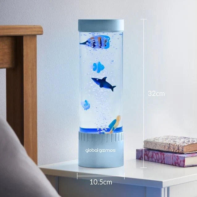 Global Gizmos 32cm Scuba Diver Bubble Lamp - Metallic Blue - Image 8