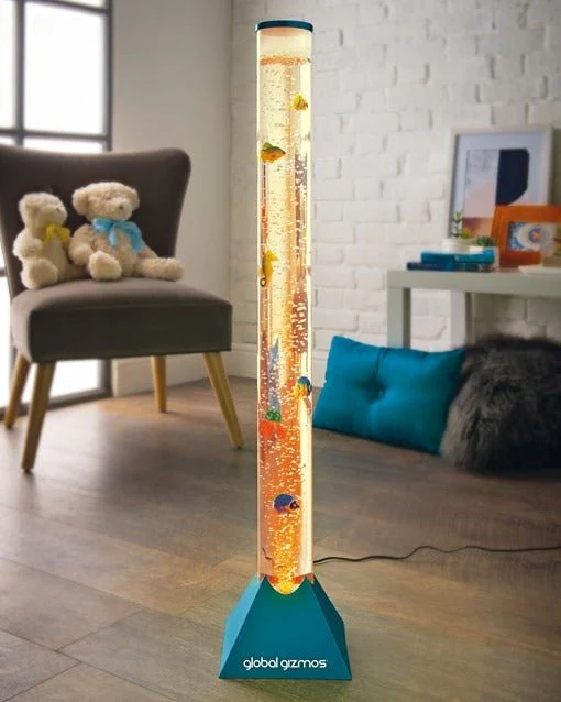 Global Gizmos 90cm Fish Water Bubble Lamp - Blue - Image 2