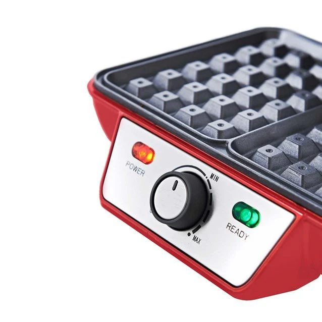 Global Gizmos Dual Waffle Maker – Red - Image 7