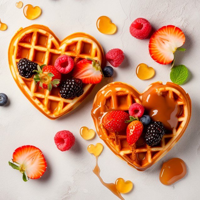 Global Gizmos Heart Shape Waffle Maker – Pink - Image 3
