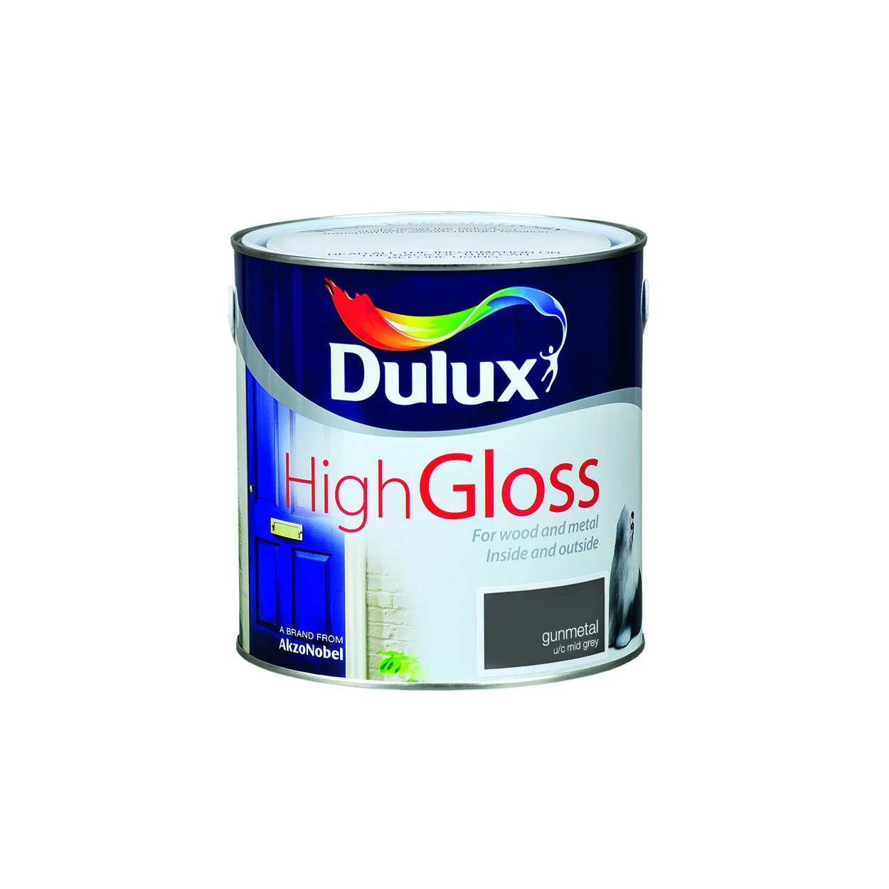 Gloss 2.5L Gunmetal Dulux