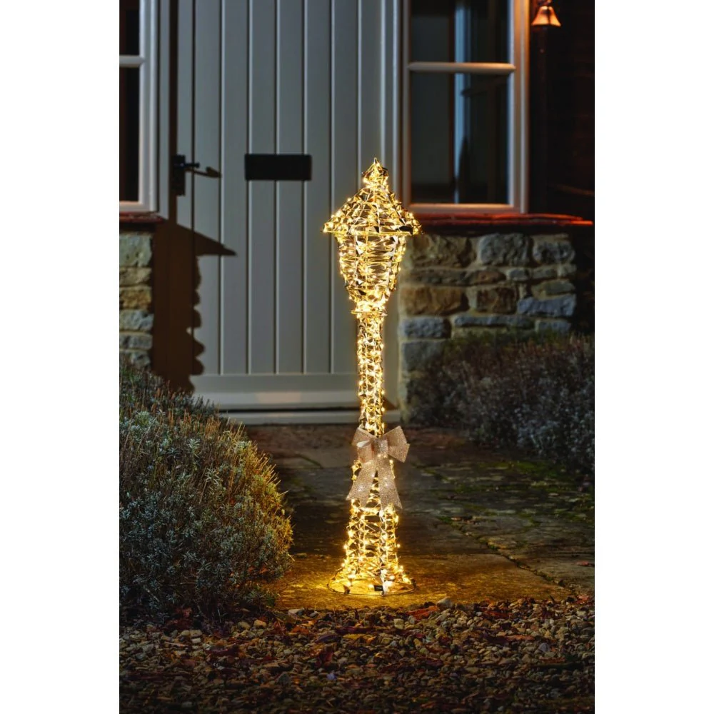 Gold Twist Lamp Post | 90Cm