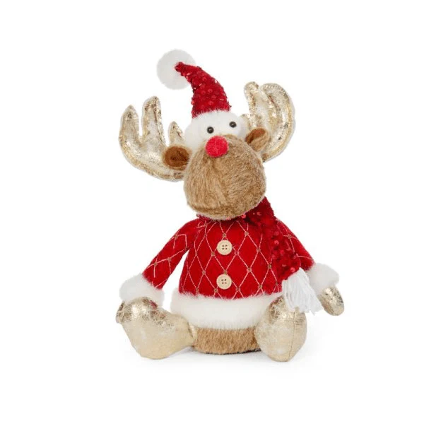 Golden Prancer Plush Reindeer 35cm
