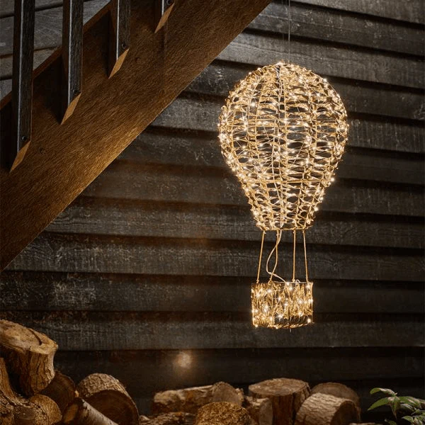 GoldTwist Hot Air Balloon - 50cm, Low Voltage