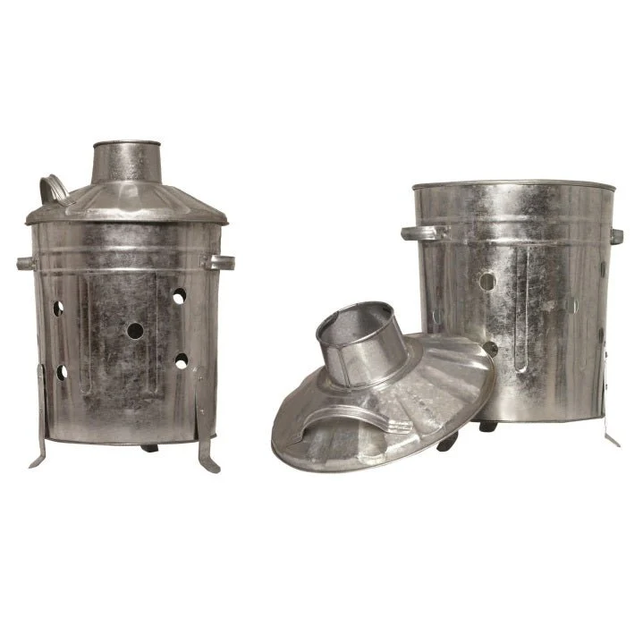GreenBlade Small Galvanised Incinerator Bin 45cm