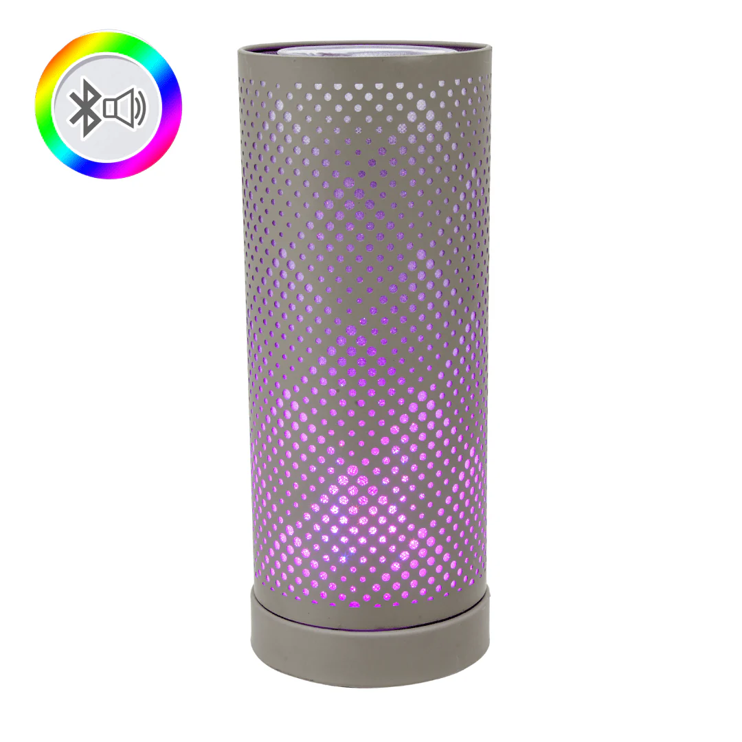 Grey Classic Bluetooth Speaker LED Aroma Lamp - Image 6