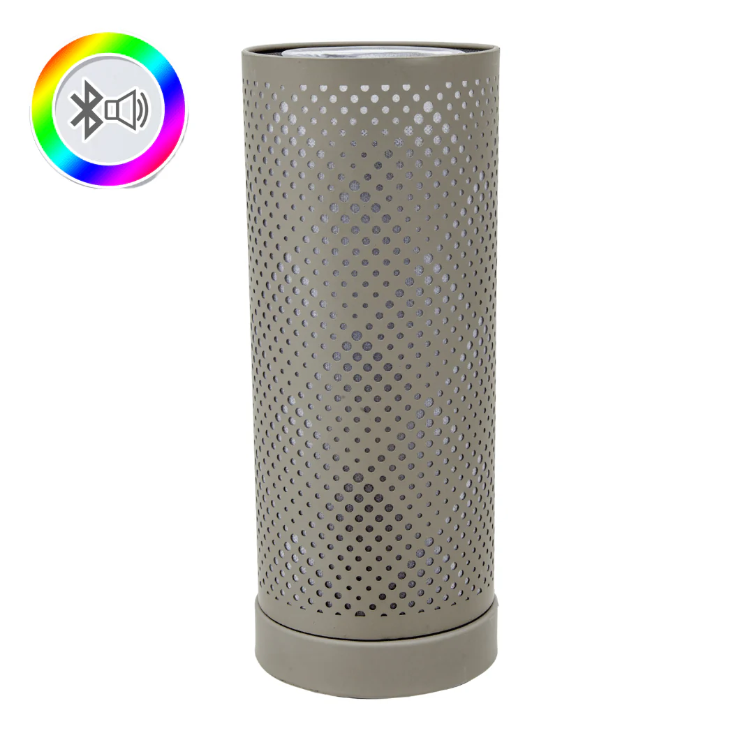 Grey Classic Bluetooth Speaker LED Aroma Lamp - Image 8
