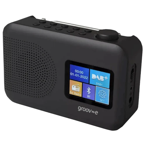 Groov-e Berlin Colour Screen DAB & FM Radio with Bluetooth, Black