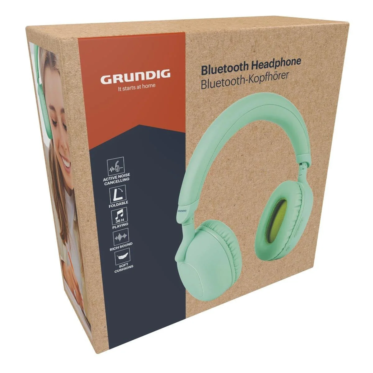 GRUNDIG Wireless Headphones Green 33188