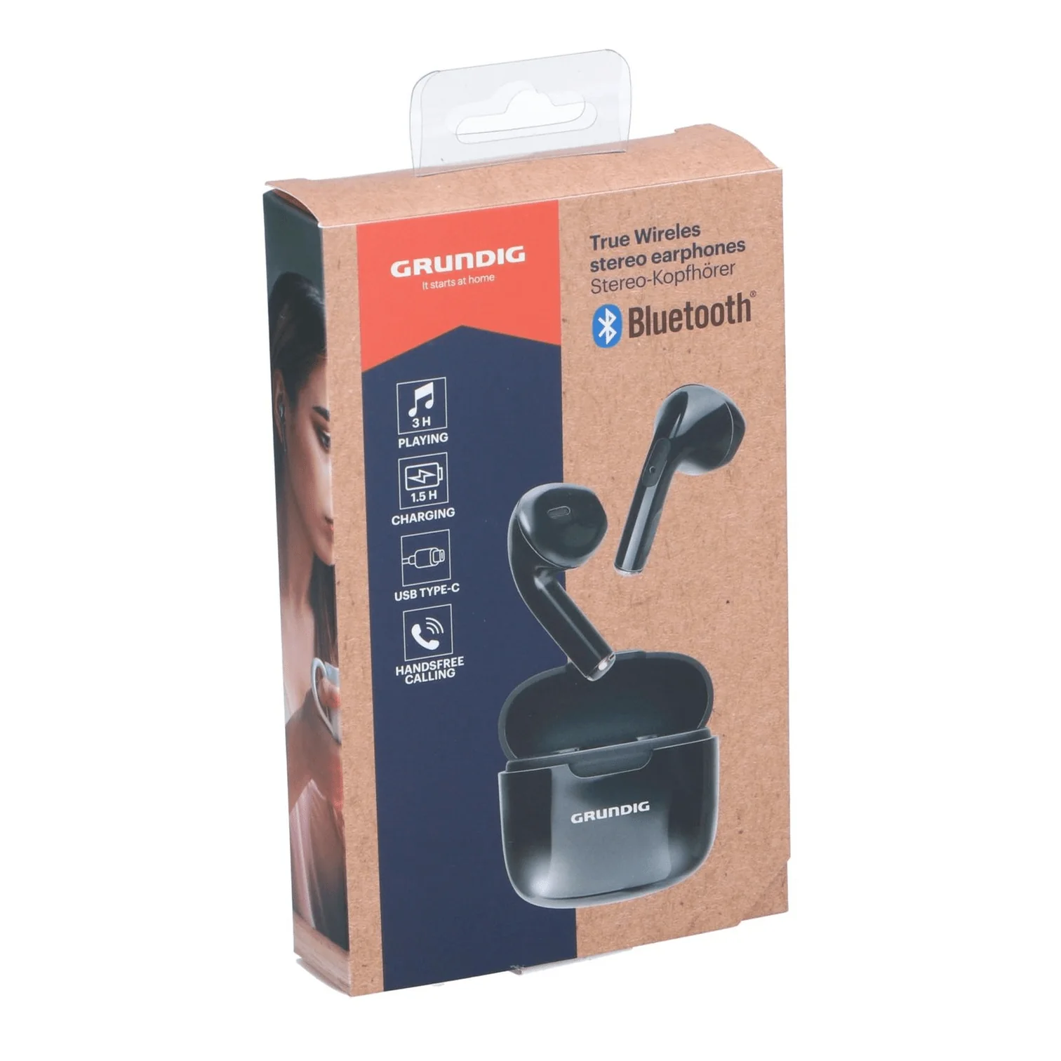 GRUNDIG Wireless Stereo Earphones Black