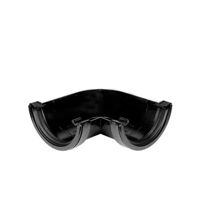 Gutter Black Round Angle 90Deg Ra1