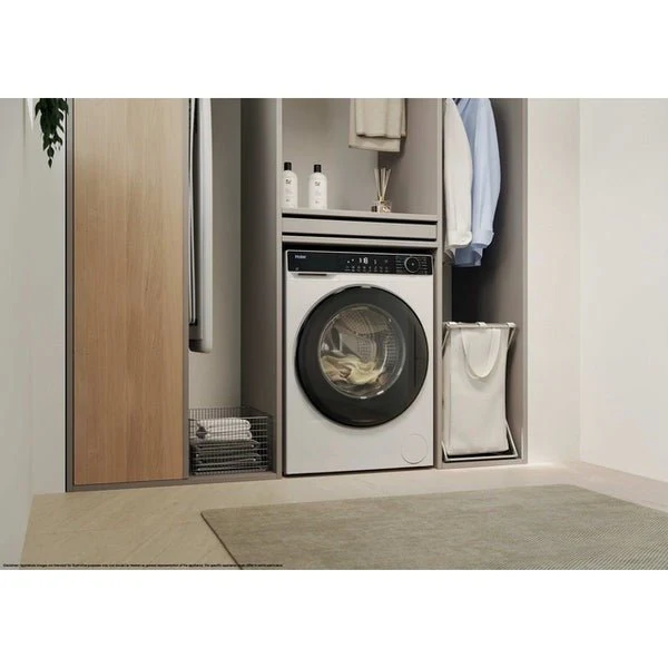 Haier X Series 5 9kg 1400 Spin Washing Machine - White | HW90-BP14357TUUK - Image 2