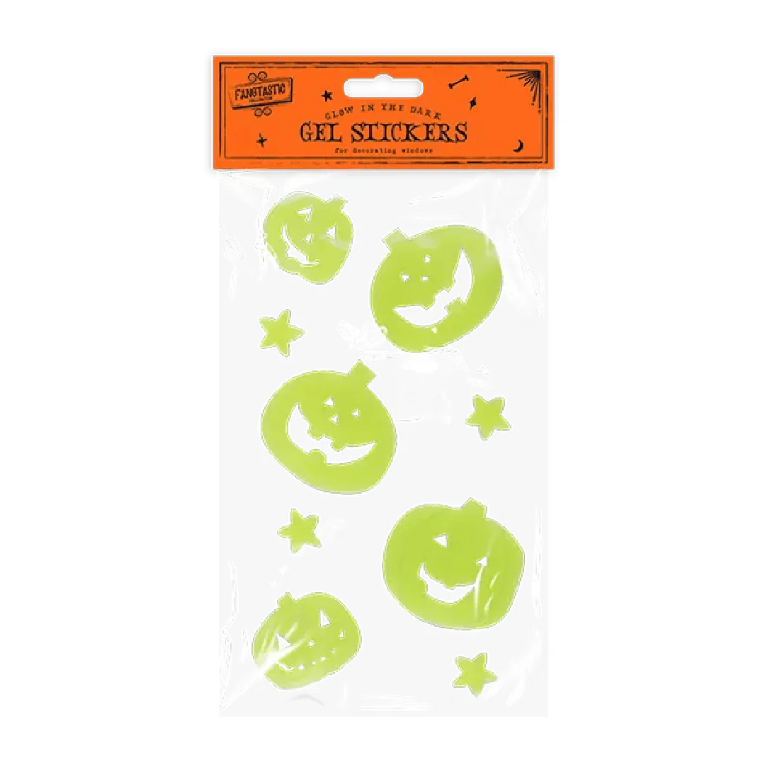 Halloween Glow in the Dark Gel Window Stickers