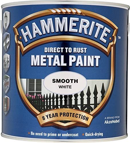 Hammerite Direct to Rust Hammered Finish Metal Paint 2.5ltr White