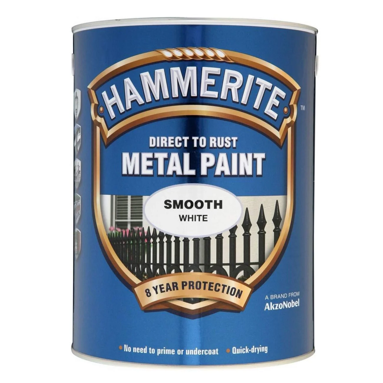 Hammerite Direct to Rust Smooth Finish Metal Paint 5ltr White