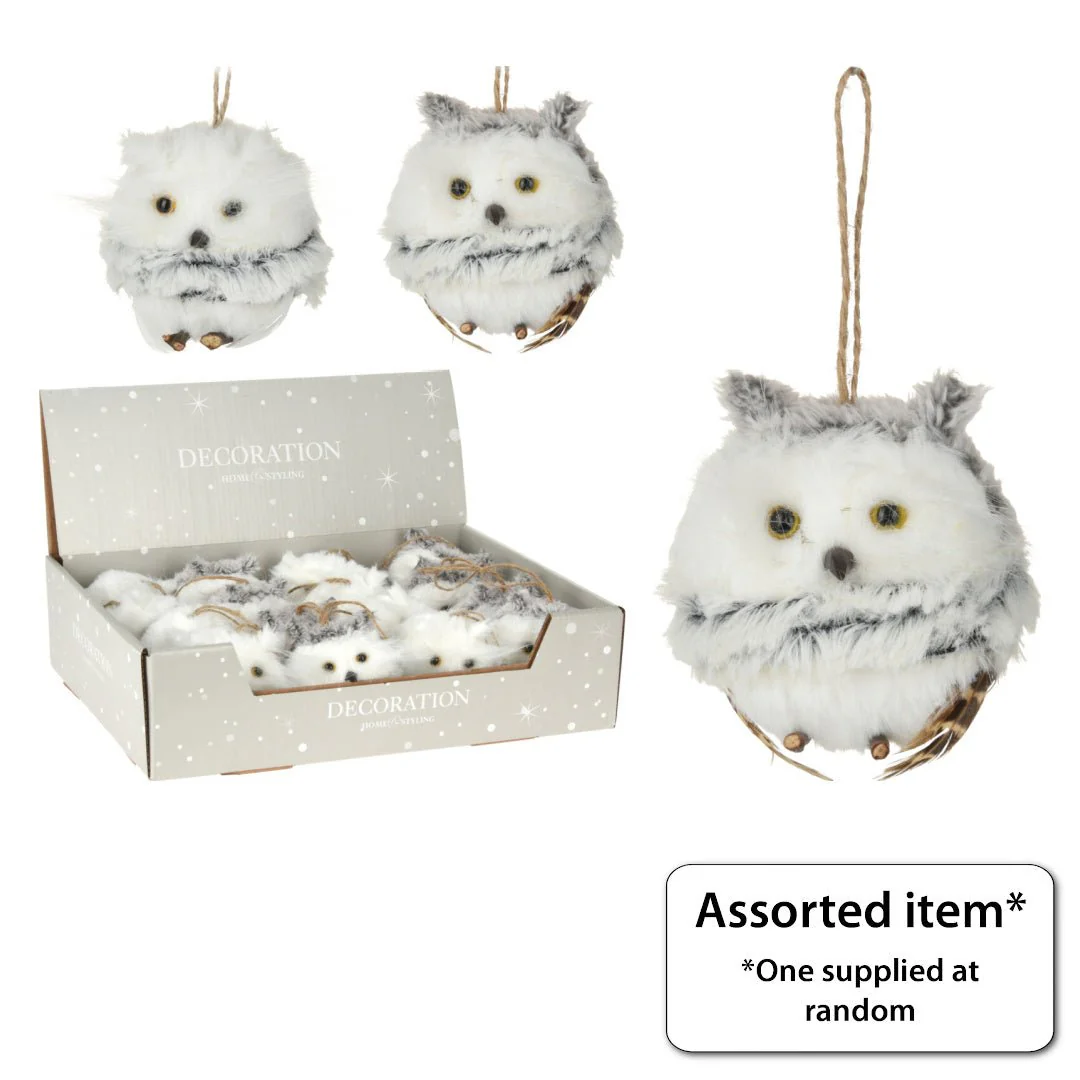 Hanging Owl Decoration 8cm