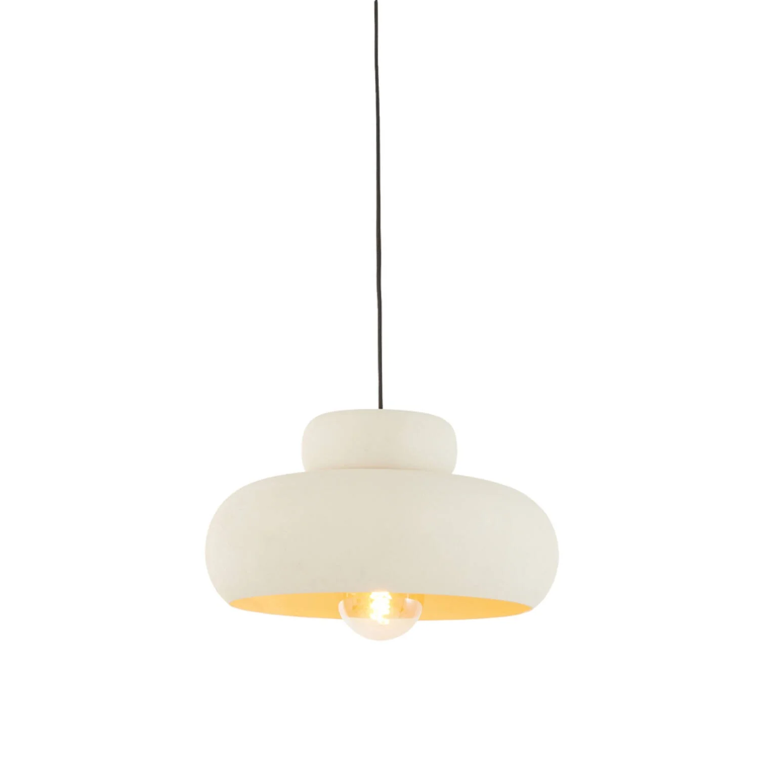 Hanging Pendant 39 x 20cm NEIVA Matt Cream - Image 2