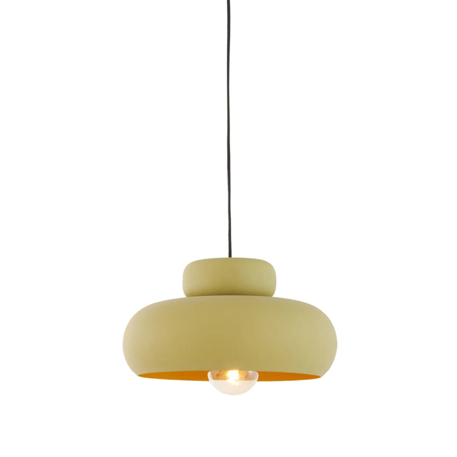Hanging Pendant 39 x 20cm NEIVA Matt Olive Green - Image 2