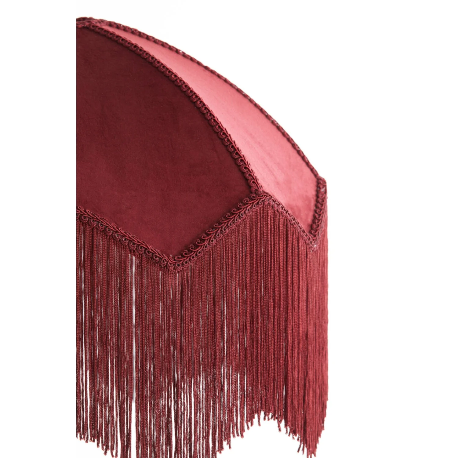 Hanging Pendant 40 x 33cm MALACIA Velvet Burgundy - Image 7