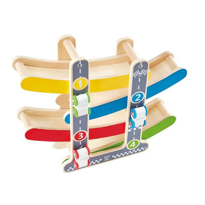Hape Fast Flip Kid's Wooden Racetrack - Image 3