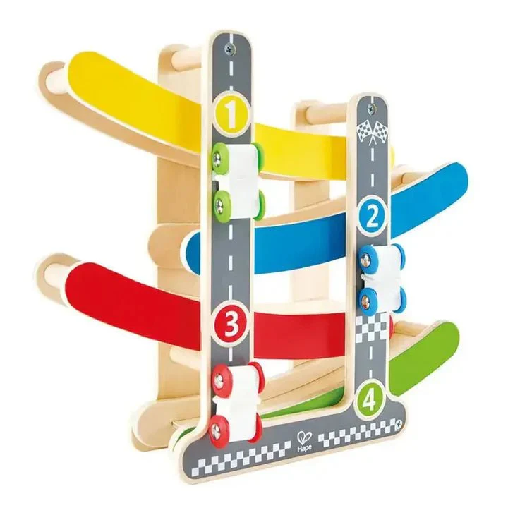 Hape Fast Flip Kid's Wooden Racetrack - Image 5