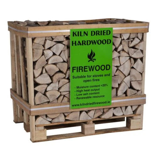 Hardwood Oak Kiln Dried Firewood Crate 1 cubic metre (400KG approx)