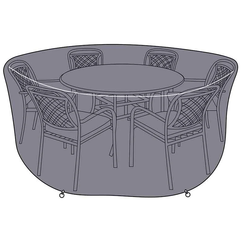 Hartman 6 Seat Round Dining Garden Furniture Set Cover
