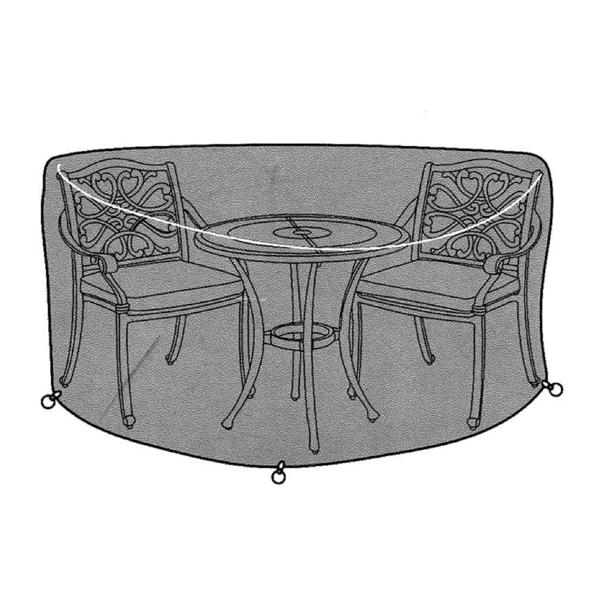 Hartman Cover for 2 Seater Round Garden Furniture Bistro Set