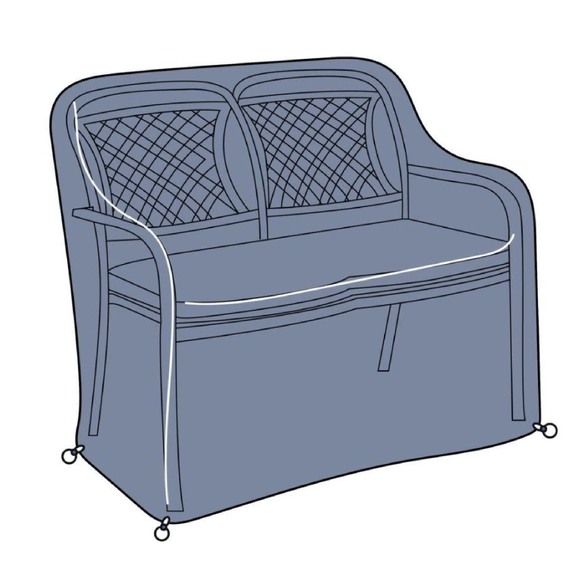 Hartman Cover for Amalfi, Berkeley or Capri 2-Seater Bench