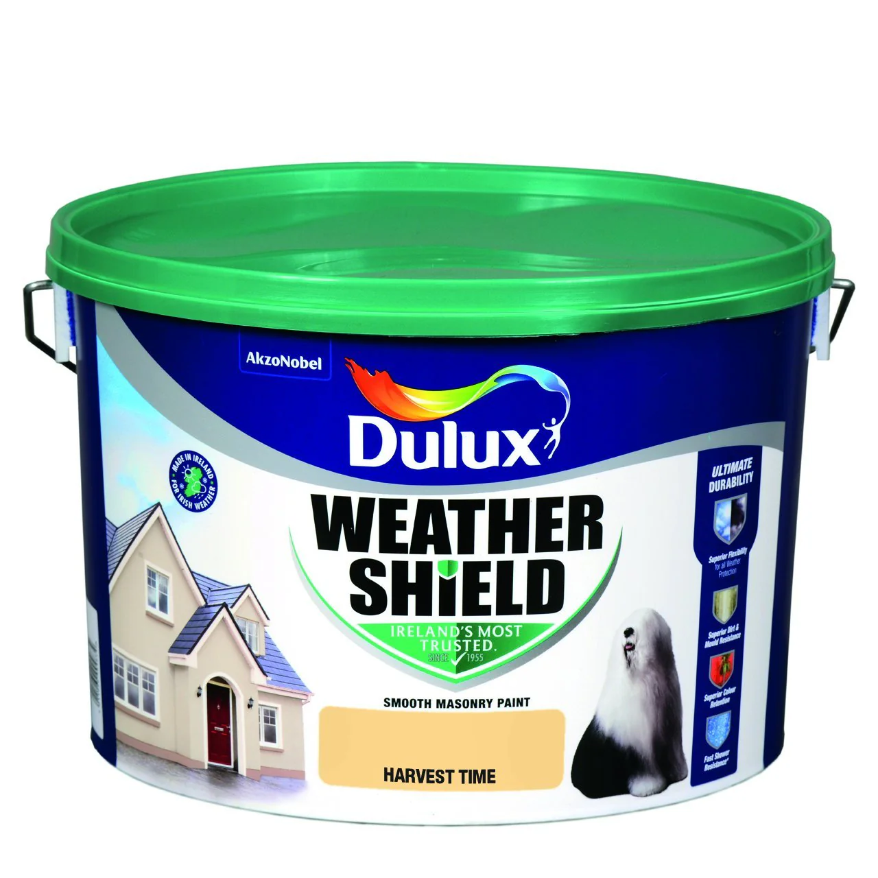 HARVEST TIME Dulux Weathershield Masonry Paint Colours - 10 Litre