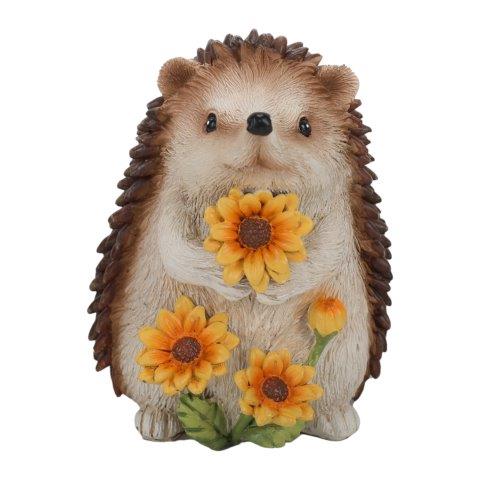 Hedgehog with Flowers Ornament 8cm - Image 2