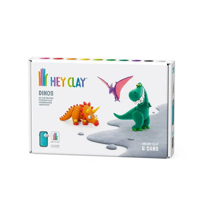 Hey Clay Dino 6 Can Set