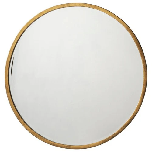 Higgins Round Mirror Antique Gold 80 x 80cm