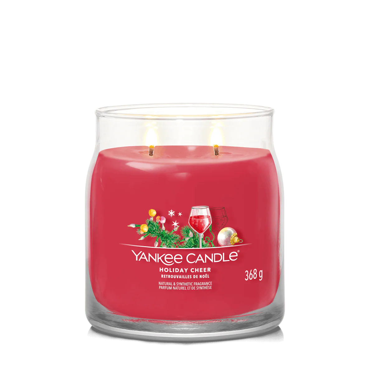 Holiday Cheer Signature Medium Jar Yankee Candle 368g - Image 2