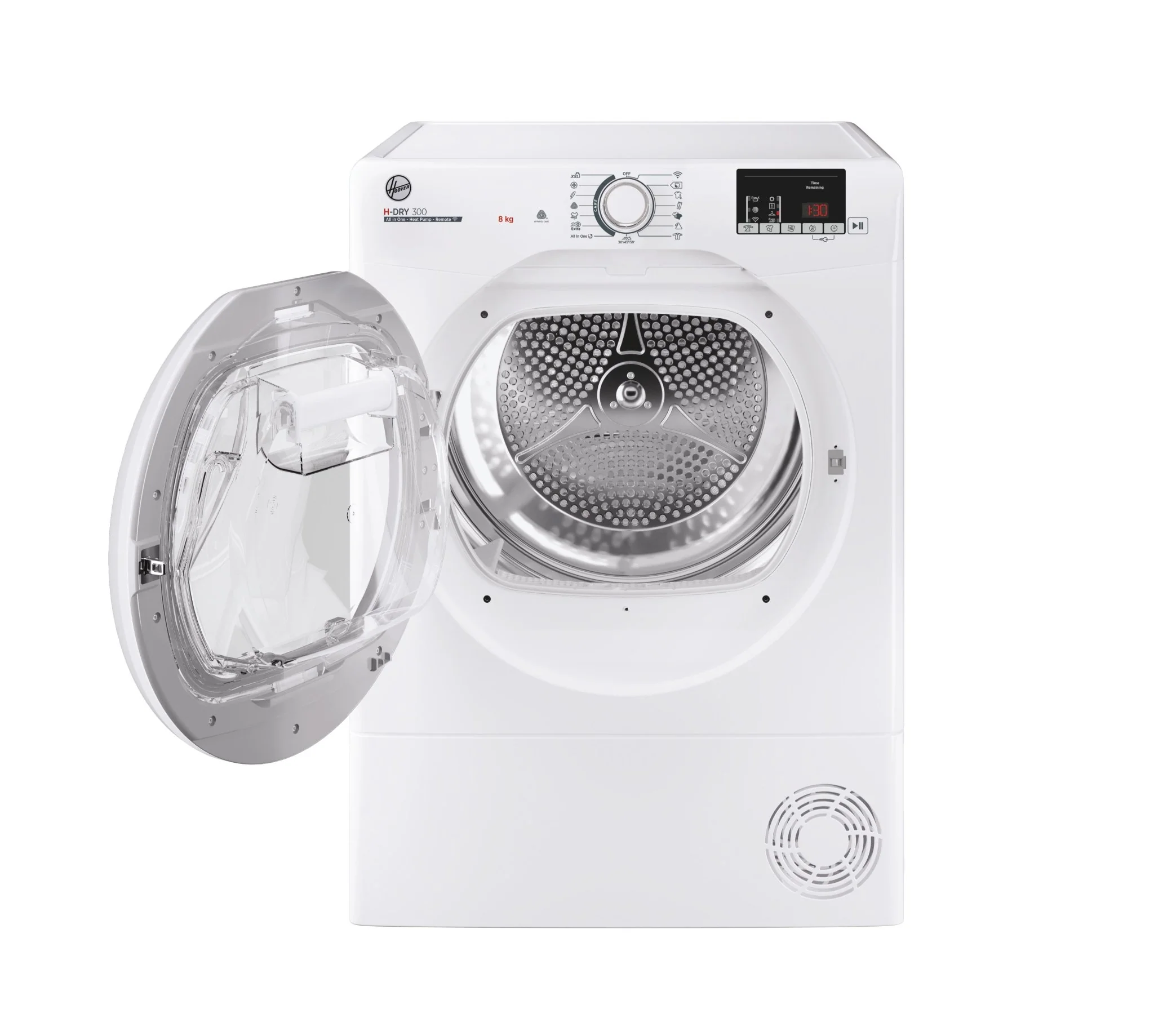 Hoover HLE H8A2DE 80 8KG Heat Pump Tumble Dryer - White | HLEH8A2DE-80 - Image 3