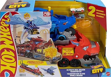 Hot Wheels City Ultimate Dual Dragon Hauler Playset