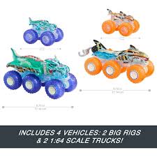 Hot Wheels - Monster Truck 1:64 Power Smashers Trucks & Big Rigs Multipack - Image 2