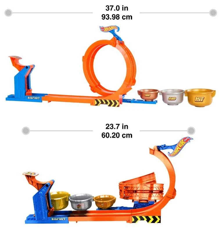 Hot Wheels Monster Trucks Loop & Flip Trophy Challenge -  Bigfoot 50Th - Image 5