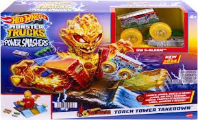Hot Wheels - Monster Trucks Power Smashers 5 Alarm's Tower Smash Out